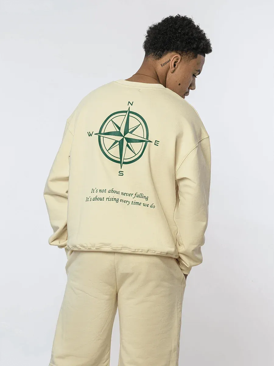 Ramses Compass Sand Sweater